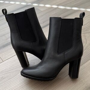 New Ralph Lauren Mylah Pebbled Leather Boots